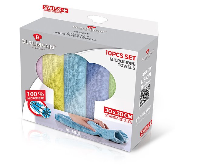 Paño de microfibra Blaumann AT-3881 Multicolor