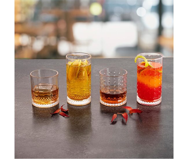 Pack de  vasos Style Line Quid vidrio  cl Transparente