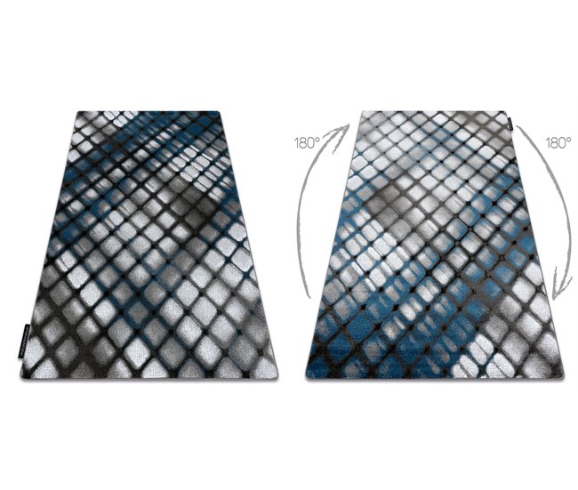 Alfombra INTERO REFLEX 3D enrejado 160x220 Azul