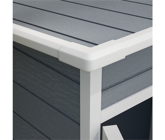 Caseta de Jardín PP, Aleación de Aluminio Outsunny Gris