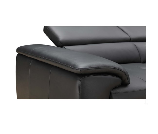 Rinconera con cama piel MAYA Negro