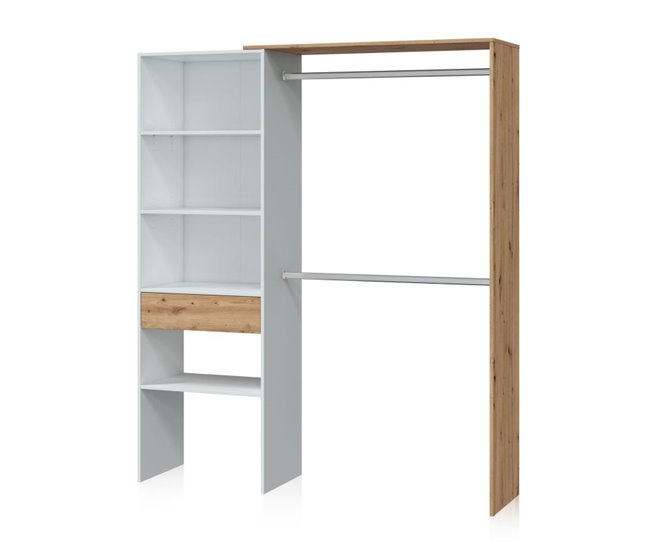 Armario vestidor Ezra 158 Blanco