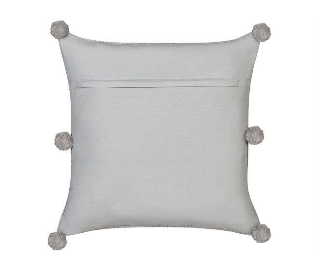 Beliani Cojín decorativo OCOTEA Gris