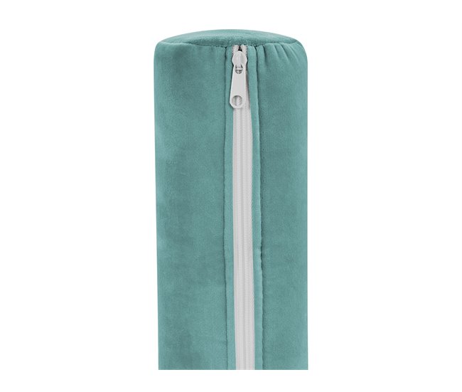 Beliani Chaise longue Terciopelo PESSAC Azul/ Verde