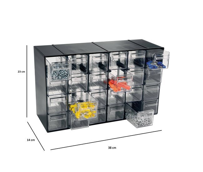 Armario multiusos 2 puertas en PVC Antracita