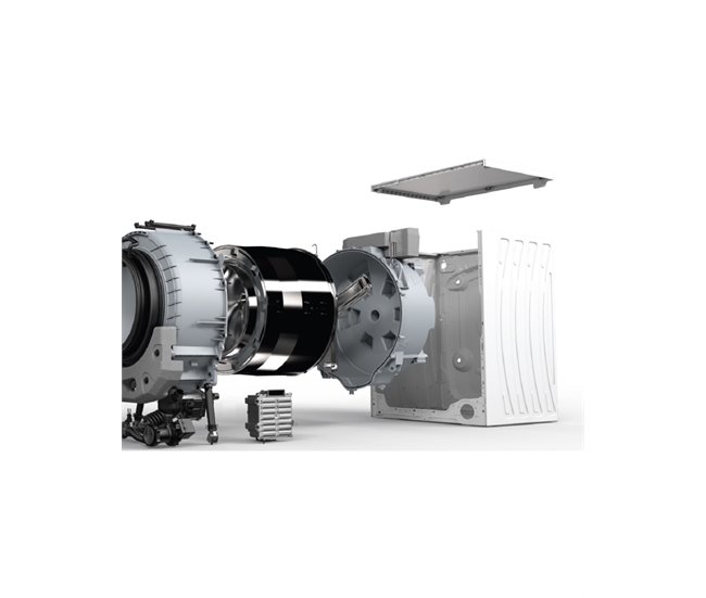 ALPHA Lavadora TITAN Elite-9 Eficiencia A, Negro Brillo 1.200rpm 9kg Negro