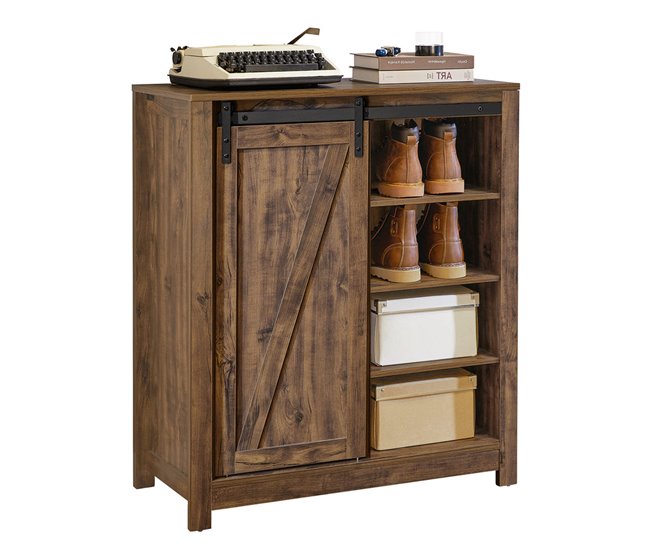 Aparador Recibidor con Puerta corrediza de Granero FSB59-N SoBuy Madera