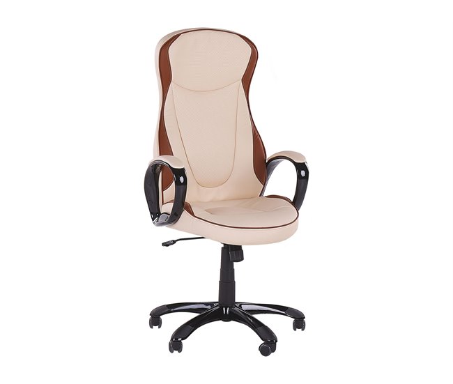Beliani Silla ejecutiva FELICITY Beige