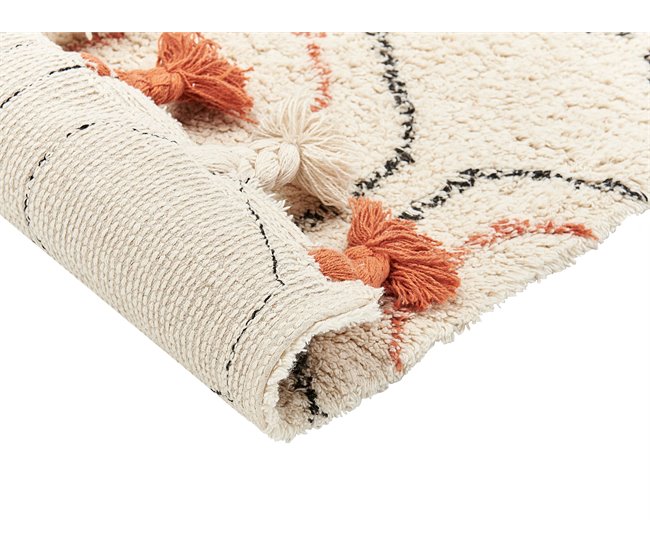 Beliani Alfombra de pelo corto HAJIPUR 160x230 Beige