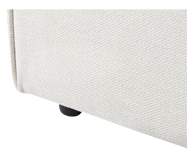 Beliani Cama de agua Lino LESTRE 201x221 Crema