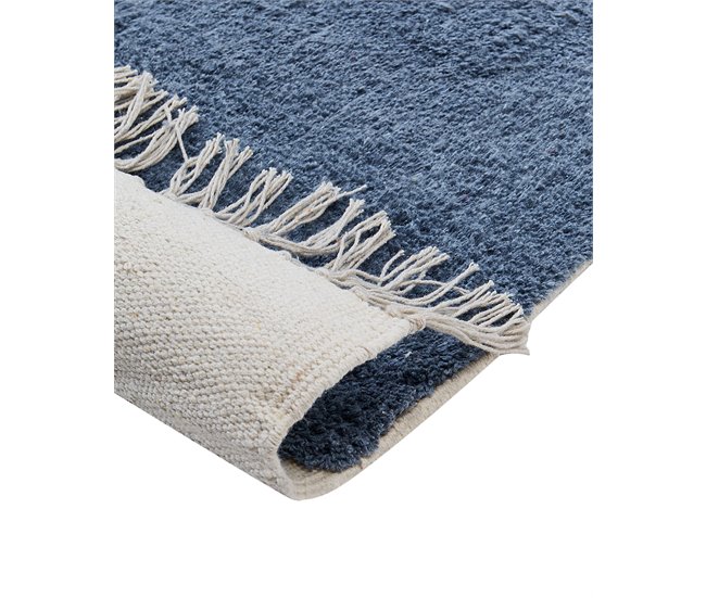 Beliani Alfombra de pelo corto TAGVETI Blanco/ Beige
