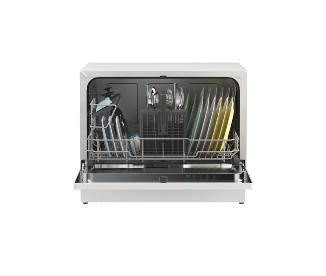 Lavavajillas compacto 55cm 6 Cubiertos blanco CANDY CP6E51LW Blanco