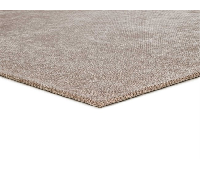 ATTICGO Alfombra lavable lisa en tejido plano Harris 120x170 Beige