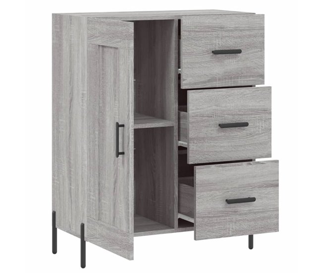Aparador de madera de ingeniería 69 Blanco