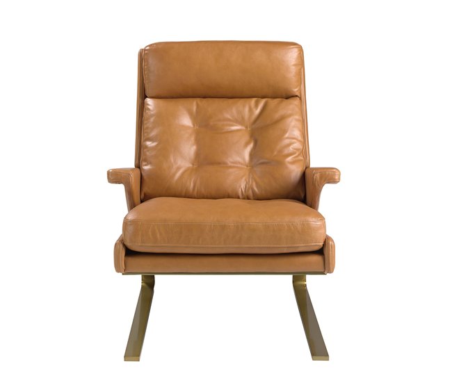 ANGEL CERDA Sillón piel camel Camel