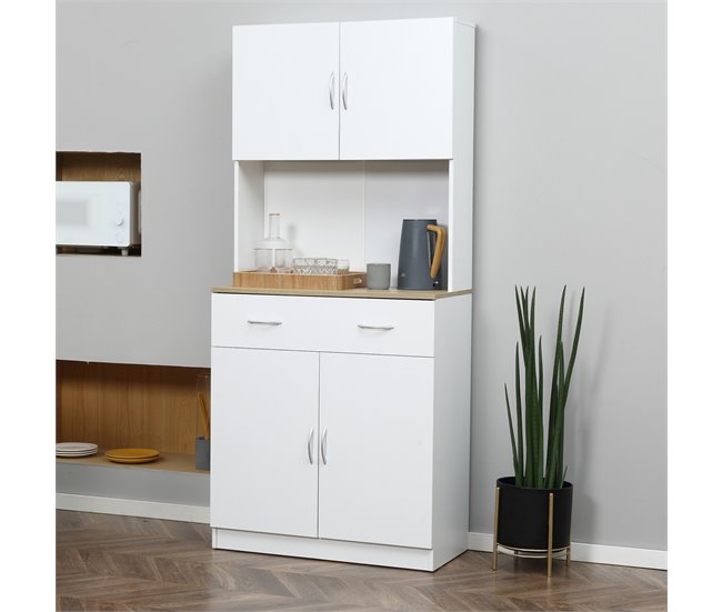 Alacena de Cocina HOMCOM 835-538 Blanco