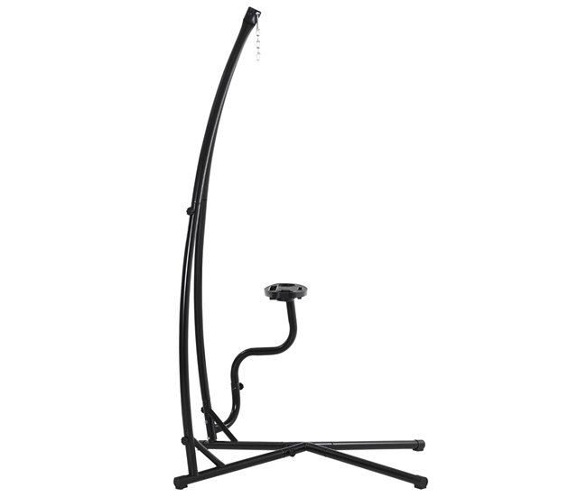 Soporte para Silla Colgante Metal Outsunny Negro