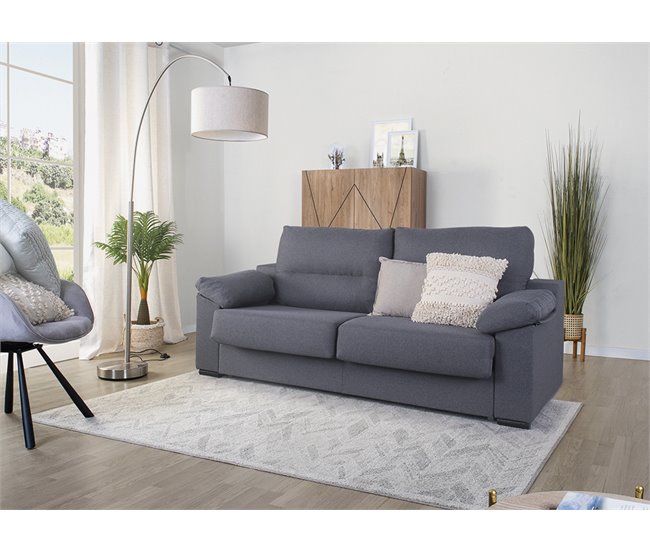 Sofá cama NELLY 3 plazas Gris Oscuro