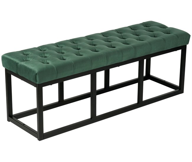 Banco banqueta pie de cama asito diseño 120x37 Verde