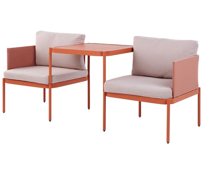 Beliani Conjunto de jardín TERRACINA Gris Claro