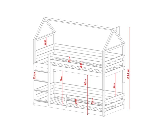 CAMA INFANTIL AXEL 88x178 Beige