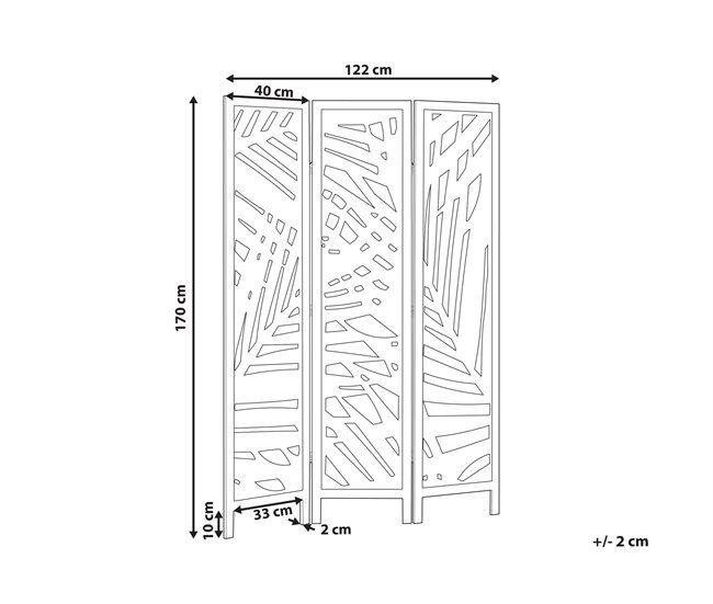 Beliani Mampara VERNAGO Marron