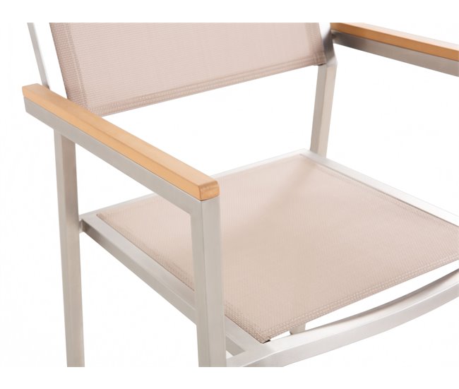 Beliani Conjunto de comedor GROSSETO Beige