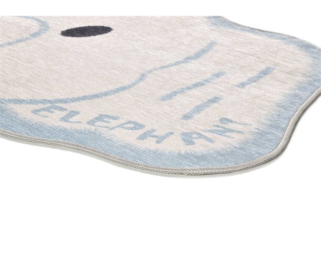 Alfombra infantil forma nube CANDY - ATTICGO 75x120 Blanco