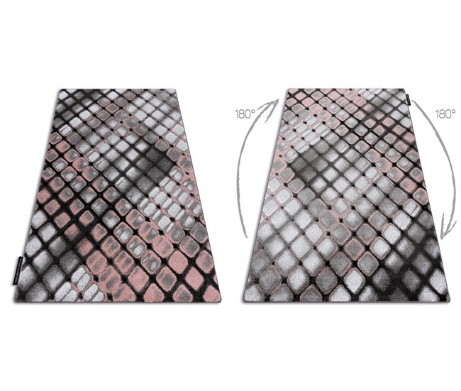 Alfombra INTERO REFLEX 3D enrejado 280x370 Rosa