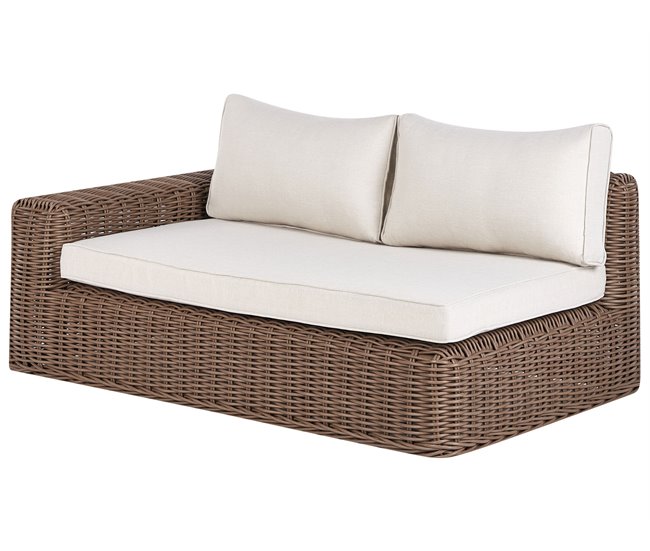 Beliani Conjunto longue PALERMO Marron Claro