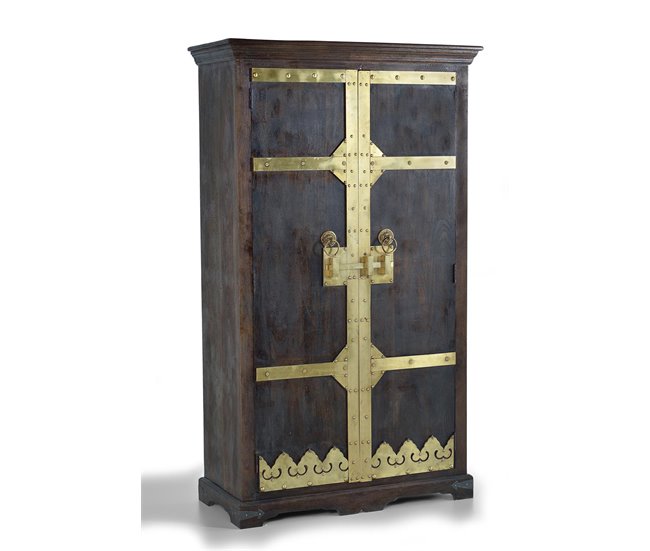 Armario madera y detalles en bronce .GINER Y COLOMER Marron