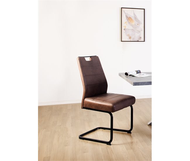 Silla de comedor KERSTIN marrón Marron