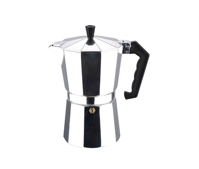 Cafetera BOLONIA 9 tazas acero inoxidable Inox
