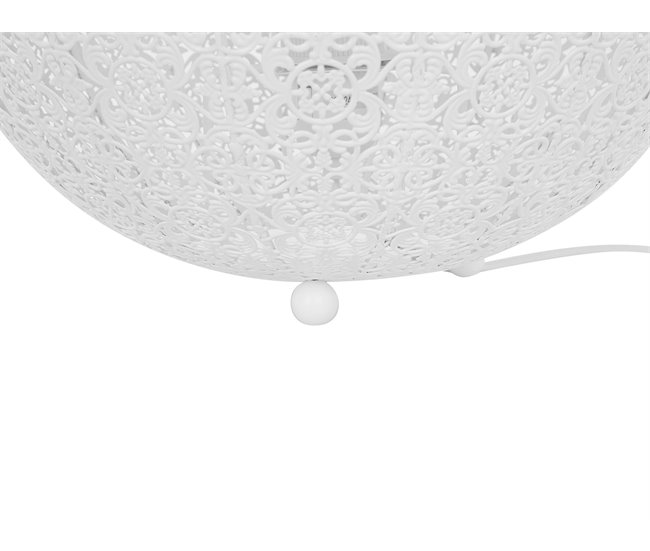 Beliani Lámpara de mesa FINKE Blanco