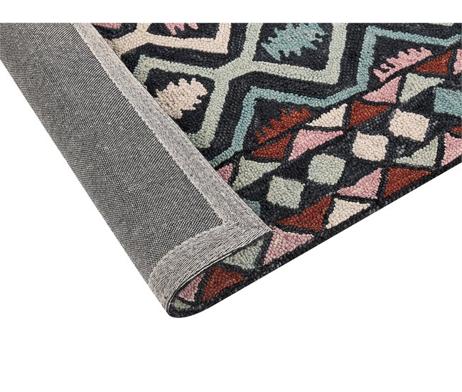 Beliani Alfombra de pelo corto HAYMANA 160x230 Multicolor