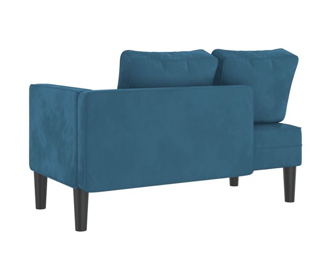 Sofá diván con cojines Azul