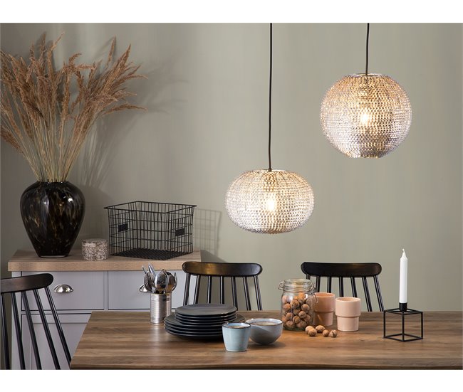 Beliani Lámpara colgante SEINE Cobre