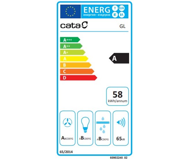 Campana integrada CATA GL75 X /D Inox