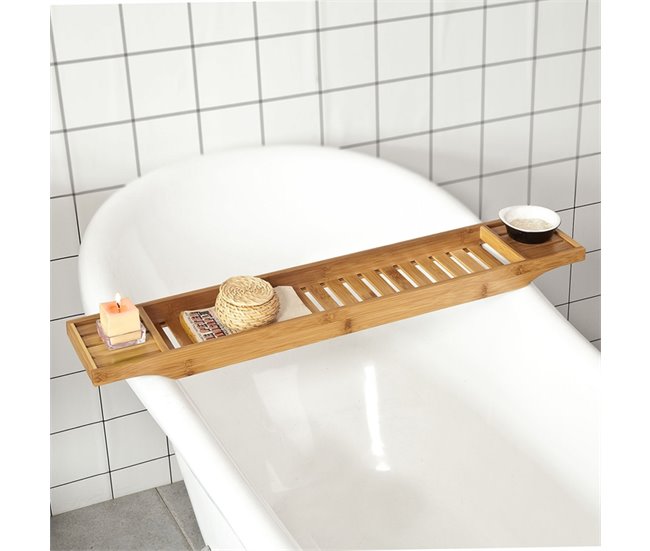 Bandeja de Bambú para Bañera FRG212-N SoBuy Madera