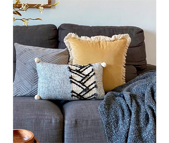 Funda de cojín de algodón Hana 