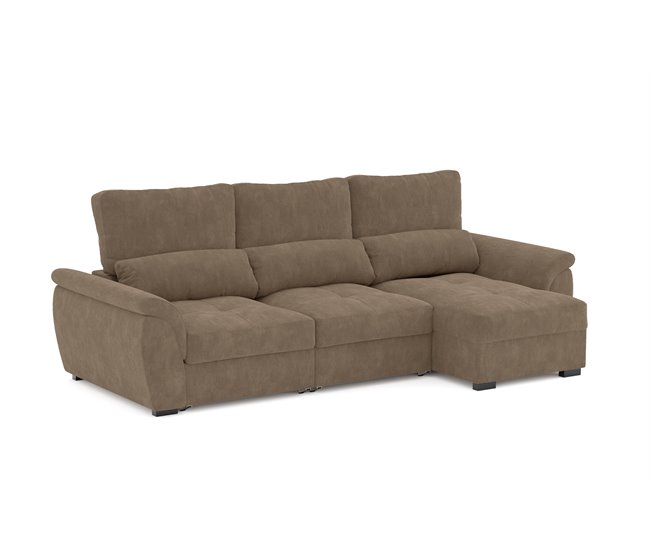 Chaise longue con cama BENSON Camel