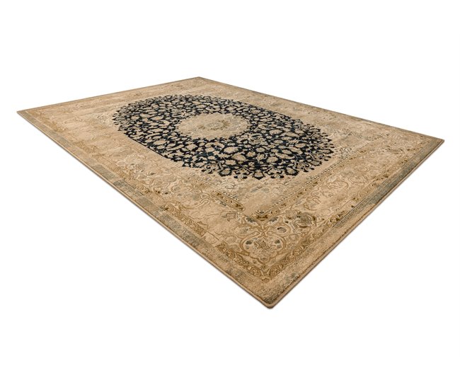 Alfombra de lana SUPERIOR Piemonte Rosetón 200x300 Beige