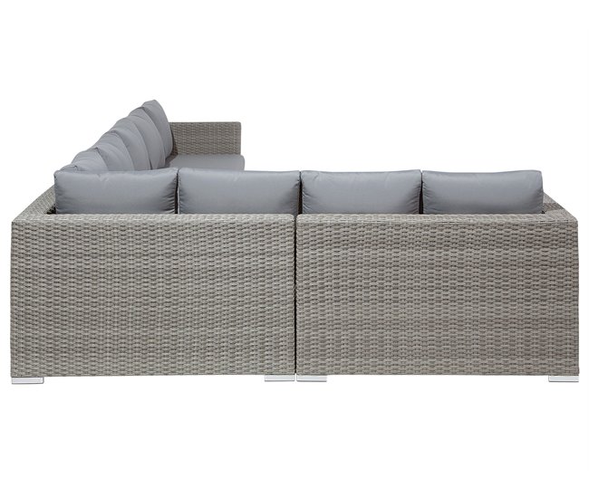 Beliani Conjunto longue XXL Beige
