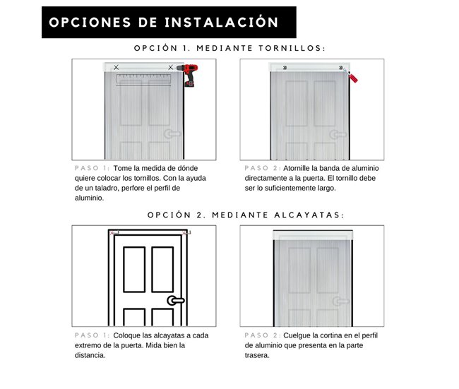 Acomoda Textil - Cortina Interior o Exterior PVC 