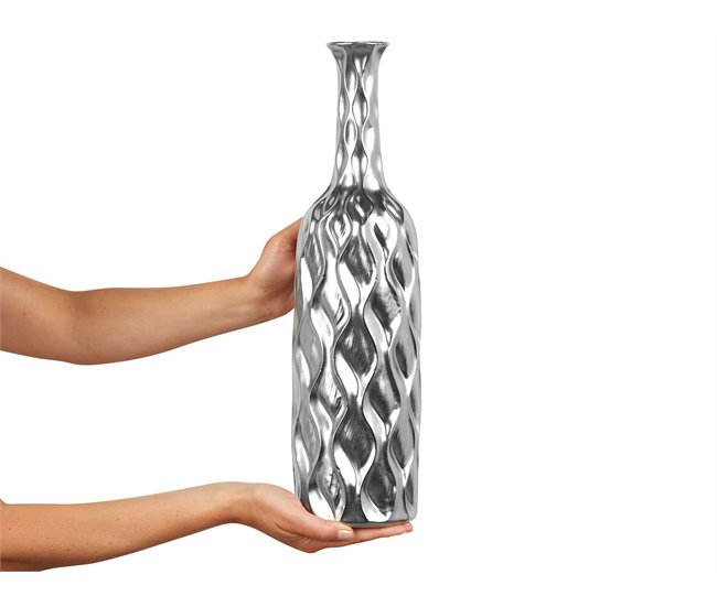 Beliani Jarrón decorativo BASSANIA Gris