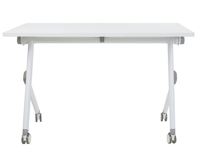 Beliani Escritorio plegable BENDI 120x60 Blanco