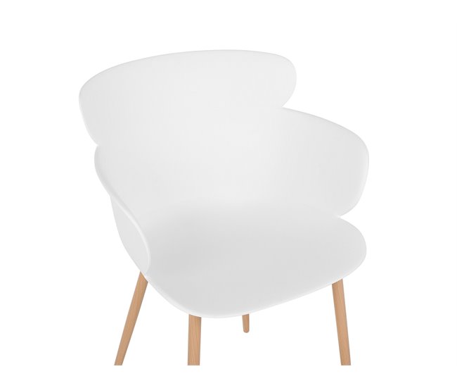 Beliani Silla de comedor SUMKLEY Blanco