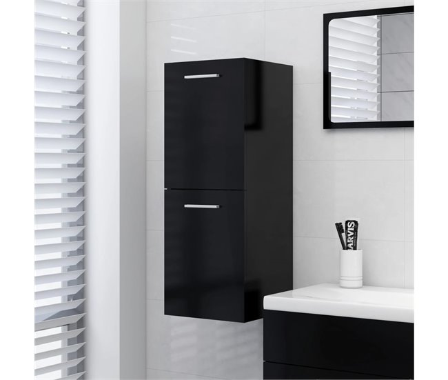 Armario de baño madera contrachapada 30 Blanco