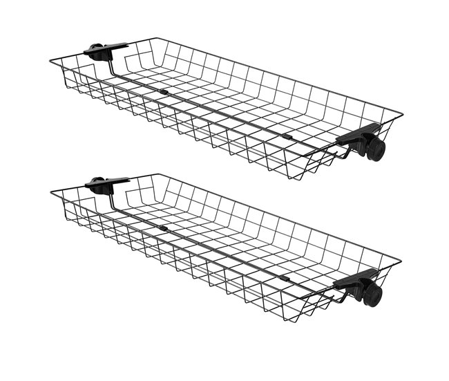 Set de Dos Cestas de Alambre de Metal FRG34-P02 SoBuy Negro