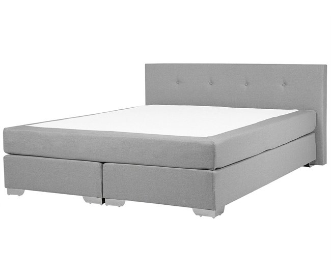 Beliani Cama continental Terciopelo CONSUL 191x212 Beige